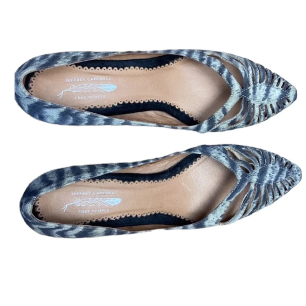 Jeffrey Campbell for Free People animal  print cutout heels Size 9